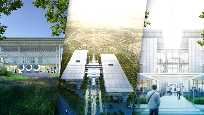 Εικόνες από τις απεικονίσεις τριών διαφορετικών νοσοκομείων συνδυάζονται σε μία εικόνα